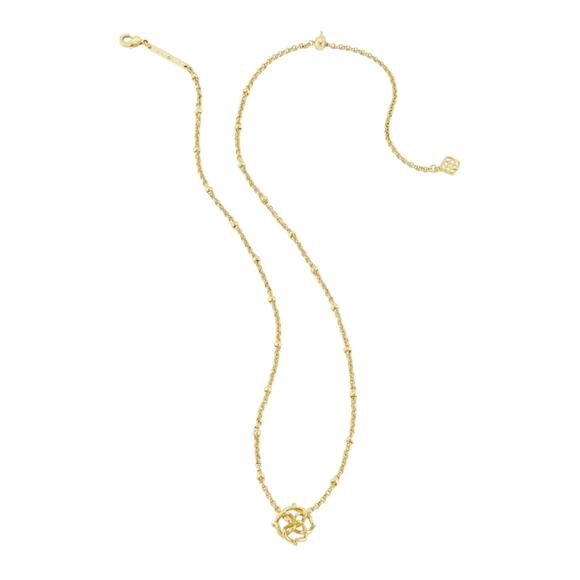 NWT! Kendra Scott Kelly Short Pendant Necklace in Gold - Picture 4 of 7